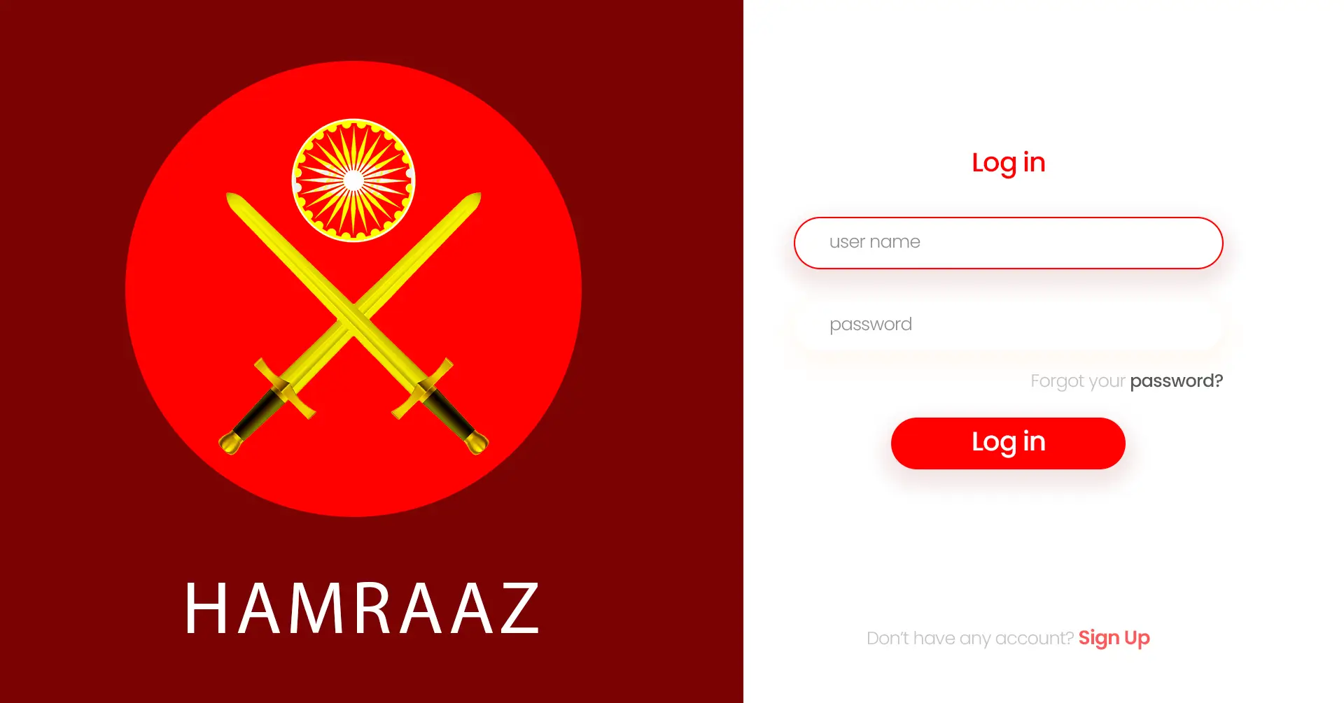 Hamraaz web: Your online friend in the military services.